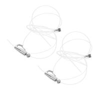 SOESFOUFU Système Suspendre pour Tableaux Fil en Acier Inoxydable et Nylon, Crochets Réglables pour Galeries et Studios, 2 Sets Stabilité Renforcée et Design Élégant