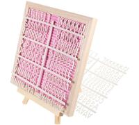 SOESFOUFU Tableau Support Chevalet en Bois avec Cadre en Bois Robuste Design Double Face en Feutre à Lettres Amovibles pour Shower ou Décoration Murale