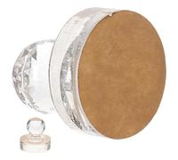 SOESFOUFU Tampon à Pression Outil Compact pour Fard à Paupières Rond en Acrylique Surface Lisse et Réparation pour Palette de Maquillage