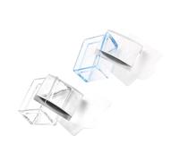 SOESFOUFU Tampons pour Nail Art 2pcs en Plastique Bleu, Outils Pratiques pour Manucure DIY à Domicile, Design Spécial Ongles Carrés pour Amatrices de Manucure