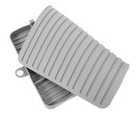 SOESFOUFU Tapis de Grille en Silicone, Tapis de Cuisson en Silicone pour Barbecue, Support Latéral pour Ustensiles de Barbecue, Antidérapant, Facile à Nettoyer, Cuisine et Voyage