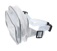 SOESFOUFU Transparent Waist Bag PVC Static Storage Pouch for Outdoor Hiking Camping Travel Fanny Pack for Electronics and Cable Organization