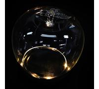 SOESFOUFU Vitrine à Fruits en Verre avec Socle en Bois Lumineux - Cloche Transparente pour Objets de Collection - Centre de Table décoratif et présentoirs pour poupées, Bijoux, etc.