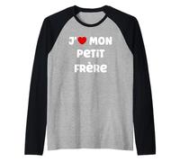 Soeur J'aime Mon Petit frère Manche Raglan