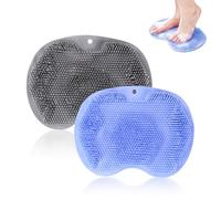 SoeUyd 2 Brosse Pieds Douche, Foot Scrubber Douche, Brosse à Laver les Pieds en Silicone, pour Nettoyer, Exfolier et Faire Circuler les Pieds Sans se Pencher pour Soulager la Fatigue des Pieds