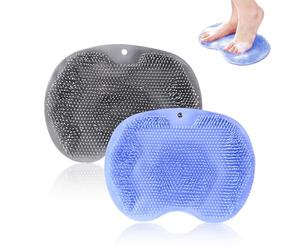SoeUyd 2 Brosse Pieds Douche, Foot Scrubber Douche, Brosse à Laver les Pieds en Silicone, pour Nettoyer, Exfolier et Faire Circuler les Pieds Sans se Pencher pour Soulager la Fatigue des Pieds