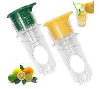 SoeUyd 2 Pieces Presse Citron, Presse Agrumes Manuel, Presse Citron Manuel, Presse-agrumes avec Embout, Compact et Portable, Convient aux Citrons, Oranges et Autres Types D'agrumes, Facile à Utiliser