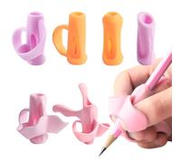 SoeUyd Poignées de Crayon 6 Pièces, Guide Doigts Ecriture Enfant, Aide Ecriture Guide Doigt Enfant, Five-Finger Orthosis Aide Ecriture Enfant, Pen Control Training Baby Learning to Write