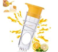 SoeUyd Presse Citron, Presse Agrumes Manuel, Presse Citron Manuel, Presse-agrumes avec Embout, Compact et Portable, Convient aux Citrons, Oranges et Autres Types D'agrumes, Facile à Utiliser