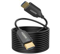 SOEYBAE Câble HDMI Fibre Optique 50m, 4K Câble HDMI 2.0 Supporte 4K 60Hz, 18Gbps, HDCP 2.2, 3D,HDTV, Compatible avec PS5 Lecteur Blu Ray Xbox 360 PS4 PS3 PC