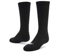 Sof Sole Midfielder Soccer Socks 2 Pack, Mens Large 10-12.5, Black