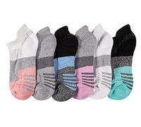 Sof Sole Lot de 6 Paires de Chaussettes Invisibles en Bambou pour Femme, Multicolore