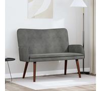 vidaXL Canapé Deux Places Vert foncé 115 x 61 x 87 cm Velours, Salon, canapé en Velours Moderne, fauteuils élégants, Coin Lounge stylé, loveseat Confortable, Confort Compact