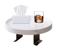 Sofa Arm Tray Table, Side Couch Armrest Tray, Drink Holder Table, Cup Holder Storage Organizer Adjustable for Apartment Dorm Bedroom Living Room Snack Food Drink Remote Phone Organization