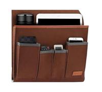 Sofa Armrest Organizer - Non Slip Bedside Organizer | Multifunctional Couch Armrest Storage Bag | Felt Recliner Organizers with 5 Pockets for Remote Control, Tablet, Phone, Glasses, Keys and Bedside