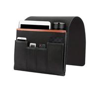 Sofa Armrest Organizer - Non Slip Bedside Organizer | Multifunctional Couch Armrest Storage Bag | Felt Recliner Organizers with 5 Pockets for Remote Control, Tablet, Phone, Glasses, Keys and Bedside