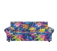 Sofa Cover Arbre Coloré Housse de Canapé d'angle Extensible Spandex Couvre Canape Lavable Housse pour Canapé Protection Antidérapante Universelle Recouvre Canape 1 Place