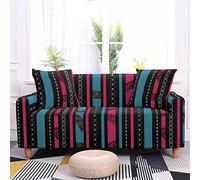 Sofa Cover Bleu Rouge Noir Housse de Canapé d'angle Extensible Spandex Couvre Canape Lavable Housse pour Canapé Protection Antidérapante Universelle Recouvre Canape 4 Places