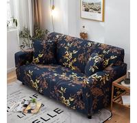 Sofa Cover Café Or Bleu Housse de Canapé d'angle Fauteuil Extensible Housse pour Canapé Lavable Spandex Couvre Canape Amovible Recouvre Canape Universel Antidérapant 1 Places