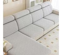 Sofa Cover- Extensible Housse de Canapé 3 Places,Universelle Housse Canape Protection Chat Chiens Griffures Housse de Coussin et Siège Résistante à l'usure(Grey B,W 90-115cm/L 190-220cm)