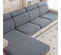Sofa Cover- Extensible Housse de Canapé 3 Places,Universelle Housse Canape Protection Chat Chiens Griffures Housse de Coussin et Siège Résistante à l'usure(Grey A,W 90-115cm/L 190-220cm)