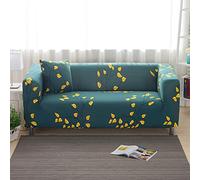 Sofa Cover Feuilles d'or Housse de Canapé d'angle Fauteuil Extensible Housse pour Canapé Lavable Spandex Couvre Canape Amovible Recouvre Canape Universel Antidérapant 4 Places