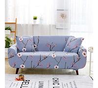 Sofa Cover Feuilles Violettes Housse de Canapé d'angle Fauteuil Extensible Housse pour Canapé Lavable Spandex Couvre Canape Amovible Recouvre Canape Universel Antidérapant 2 Places