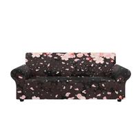Sofa Cover Fleurs Roses Élégantes Housse de Canapé d'angle Extensible Spandex Couvre Canape Lavable Housse pour Canapé Protection Antidérapante Universelle Recouvre Canape 2 Places