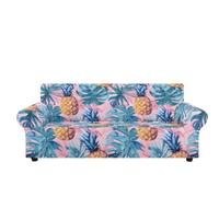 Sofa Cover Fruit De Feuille De Palmier Housse de Canapé d'angle Extensible Spandex Couvre Canape Lavable Housse pour Canapé Protection Antidérapante Universelle Recouvre Canape 1 Place