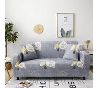 Sofa Cover Gris Rose Jaune Housse de Canapé d'angle Fauteuil Extensible Housse pour Canapé Lavable Spandex Couvre Canape Amovible Recouvre Canape Universel Antidérapant 1 Places