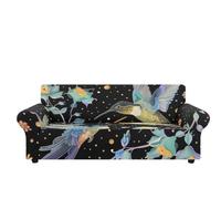 Sofa Cover Modèle Hummingbird Housse de Canapé d'angle Extensible Spandex Couvre Canape Lavable Housse pour Canapé Protection Antidérapante Universelle Recouvre Canape 2 Places