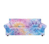 Sofa Cover Orange Bleu Rose Housse de Canapé d'angle Extensible Spandex Couvre Canape Lavable Housse pour Canapé Protection Antidérapante Universelle Recouvre Canape 2 Places