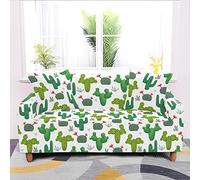 Sofa Cover Plantes Tropicales Vertes Housse de Canapé d'angle Extensible Spandex Couvre Canape Lavable Housse pour Canapé Protection Antidérapante Universelle Recouvre Canape 1 Place