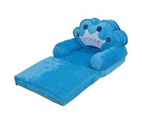 Sofa de Chaise de Dessin animé Charmant Pliable pour Les Enfants Lisant Une Maternelle Bleue, Un Matériau en Tissu Portable et Durable (Pliant en Deux)