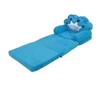 Sofa de Chaise de Dessin animé Charmant Pliable pour Les Enfants Lisant Une Maternelle Bleue, Un Matériau en Tissu Portable et Durable (Pliage en Tiers)