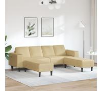 Sofa en tissu avec coussin Vert gris 208 cm Tissu en velours côtelé