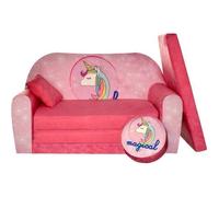Sofa enfant convertible - FORTISLINE - Rose - Pour fille