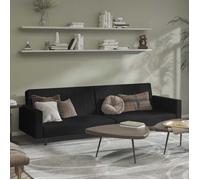 Sofa intérieure moderne vidaXL Canapé-lit 2 places noir velours(13693）