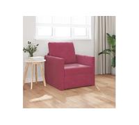 Vidaxl Sofa Lit 2-En-1 Rouge Vin 74x77x81 Cm Velours Rouge