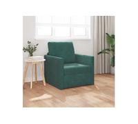Sofa Lit 2 en 1 Vert Foncé 74x77x81 cm Velours