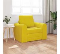 Sofa lit au sol 2 en 1 jaune 98x71x83 cm en velours Jaune G