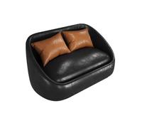 Sofa Loveseat Upholstered Leather for Living Room, Small Couch,Fireside Chair, Modern Deep Seat for Bedroom, Office(3)