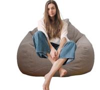 Sofa-shone Couvercle de Pouf Seul, Référence de Poufs pour et Adultes | Prise Lavable, Couverture de Canapé pour Paresseux, Sacs de Rangement, 35,43 * 43,30 pouces