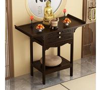 SOFACHEN Autel Bouddhiste,Table D'autel Puja Wiccan en Bambou, Armoire Dieu de la Richesse,Style Modern, offrent Un culte aux ancêtres de Guanyin, Le Dieu de la Richesse(120cm,40cm)