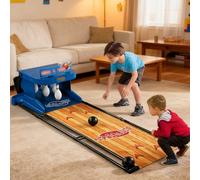 SOFACHEN Jeu de Bowling Électronique pour Intérieur, Piste de Bowling Arcade avec Tableau de Score LED et Reset Automatique des Balles, Jeu Interactif Multijoueur pour Enfants(3m)