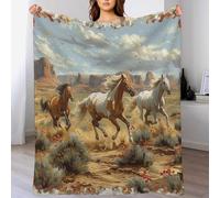 Sofadecke Western Cowboy Pferde Kuscheldecken Dekoration Umarmung Decke Perfekte Kuscheldecke Geschenke Für Büro Sofa S