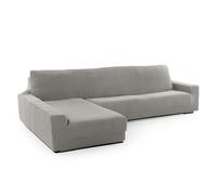 SOFASKINS® Housse de Chaise Longue Super Stretch, Accoudoir Gauche, Respirante, Confortable et Durable, Dimensions 210-340 Cm, Couleur Gris Clair