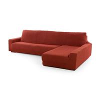 SOFASKINS® Housse de Chaise Longue Super Stretch, Housse de canapé à accoudoir Droit, Housse de canapé Respirante, Confortable et Durable, Dimensions (210-340 Cm), Couleur CHAUDIÈRE