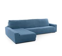 SOFASKINS® housse de chaise longue super stretch, housse de canapé long accoudoir gauche housse de canapé respirante, confortable et durable housse de canapé, dimensions (210-340Cm), couleur BLEU CIEL
