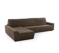 SOFASKINS® Housse de Chaise Longue Super Stretch, Housse de canapé Long accoudoir Gauche Housse de canapé Respirante, Confortable et Durable Housse de canapé, Dimensions (210-340Cm), Couleur Ante